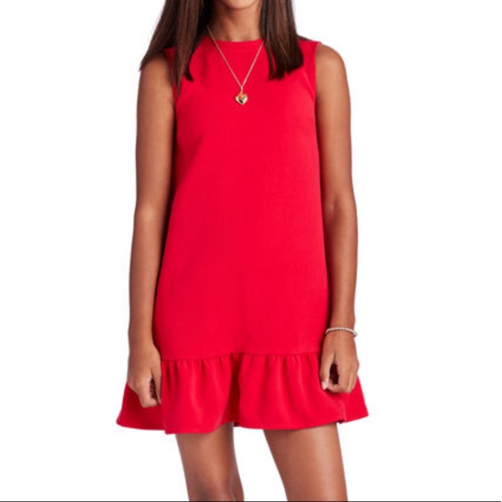 NWT❤️vineyard vines girls red ruffle holiday dress